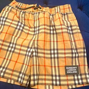 Burberry kids swim trunks